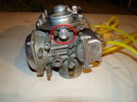 Right Carb throttle shaft cover new Circled.jpg Right Carb throttle shaft cover new Circled.jpg