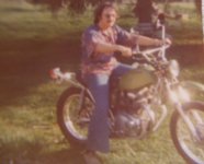 2 1975 friend showing off my finished honda sl350 1975.JPG 2 1975 friend showing off my finished honda sl350 1975.JPG